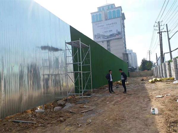 武汉钢结构绿植围挡安装